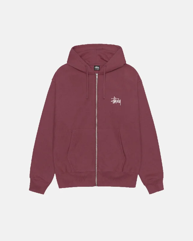 BASIC STÜSSY ZIP HOODIE