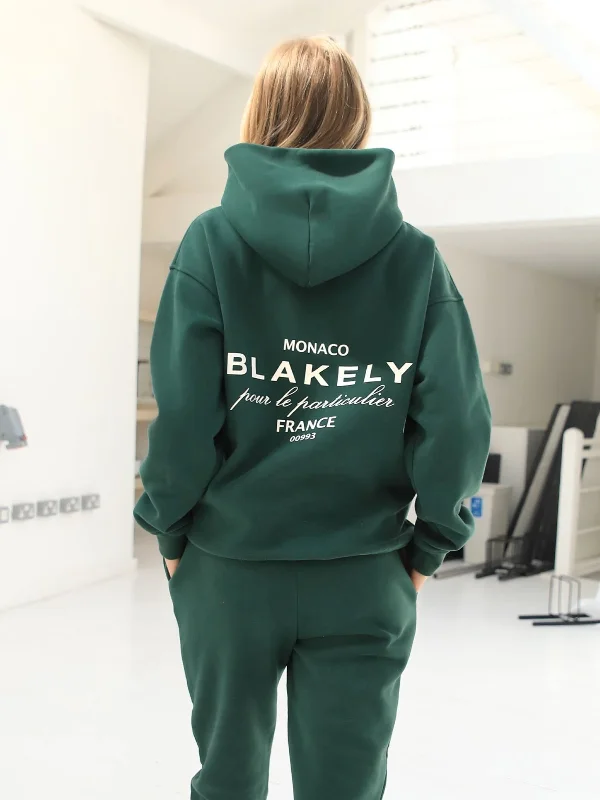 Monaco Oversized Hoodie - Dark Green