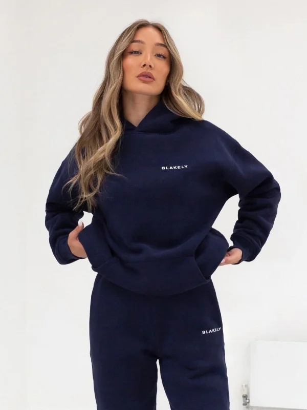 Series Oversized Hoodie - Navy