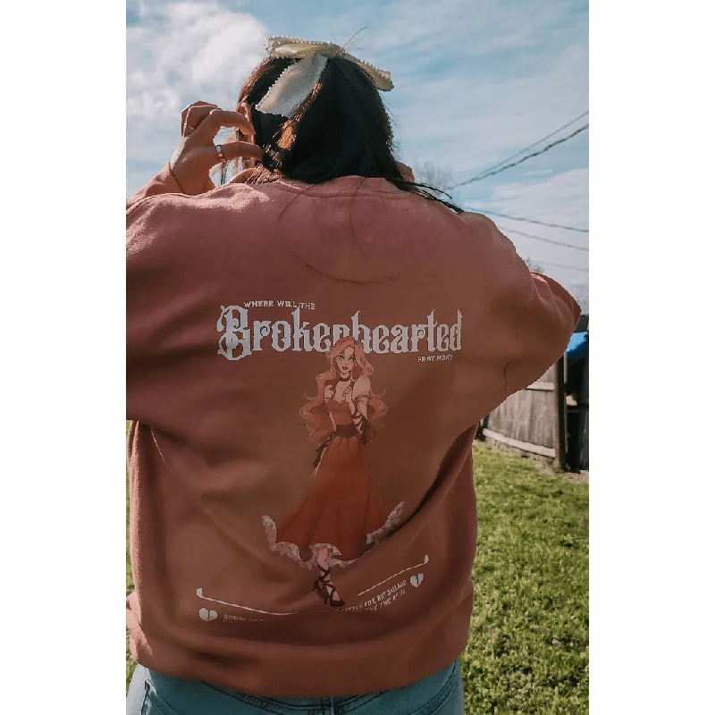 Brokenhearted Embroidered Sweatshirt