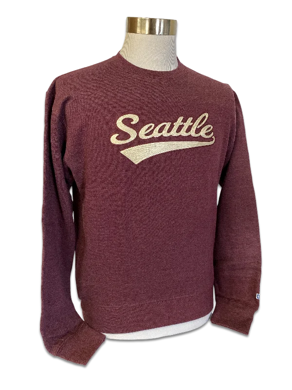 Chain Stitch Embroidered Seattle Crew