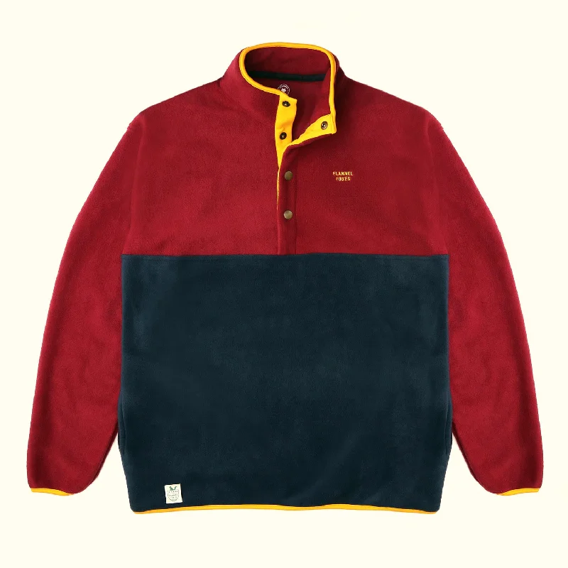 Fleece Jacket – Maroon & Navy