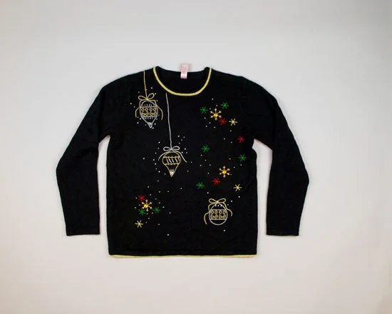 Ornaments And Snowflakes-Small Christmas Sweater