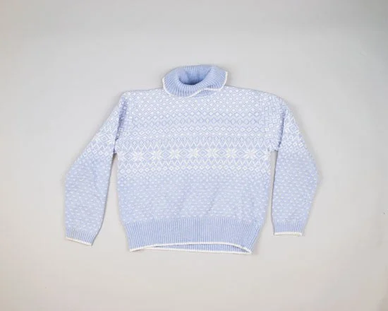 Powder Blue-Small Christmas Sweater