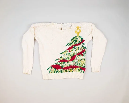 Rosy Tree-Small Christmas Sweater