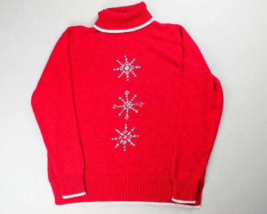 Simple Snowflakes-Small Christmas Sweater