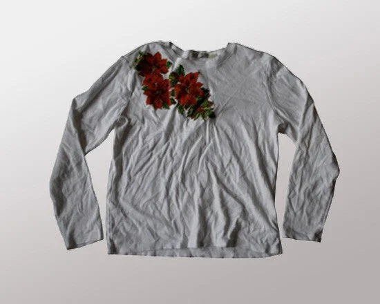 Simply Poinsetta-Medium Christmas Sweater