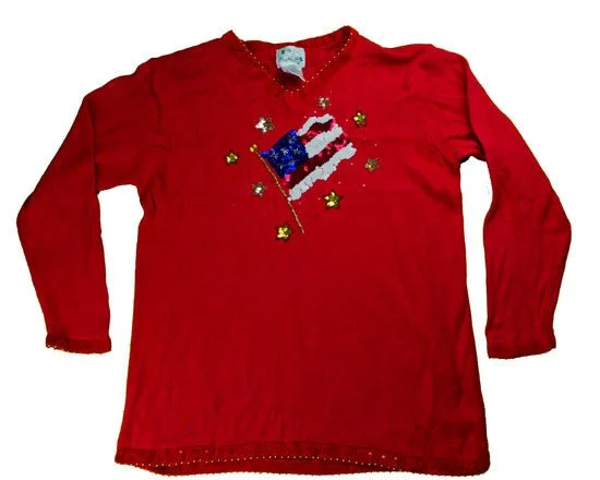 Stars And Sweaters Forever-Large Christmas Sweater