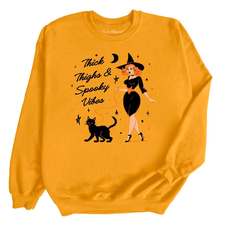 Thick Thighs and Spooky Vibes Sweatshirt