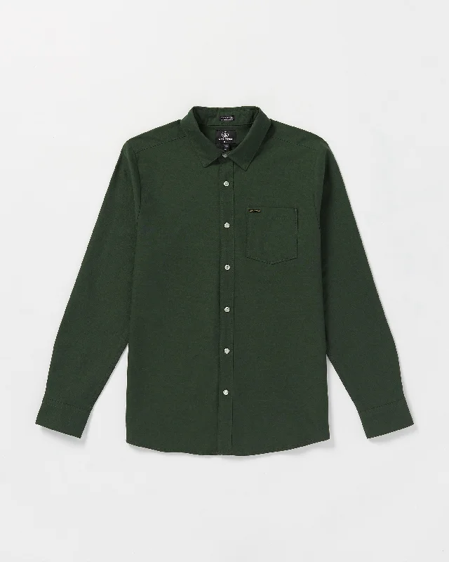 Veeco Oxford Long Sleeve Shirt - Dark Forest