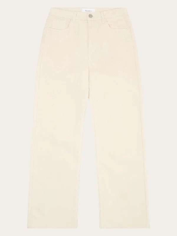 Organic Cotton Gale Corduroy Pants GOTS - Egret