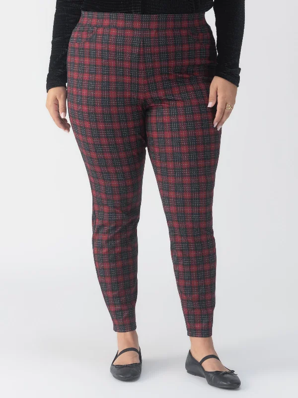 Runway Semi High Rise Legging Mars Red Check Inclusive Collection