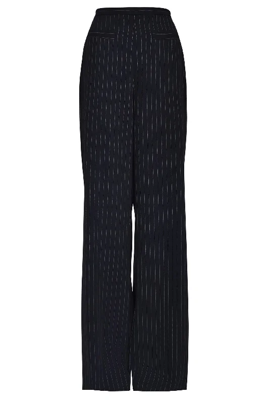 Husk Pia pant - Black Strp