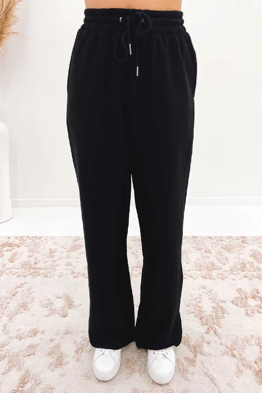 Wide Leg Jogger Black