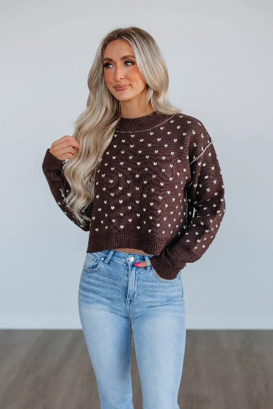 Emmie Knit Sweater - Chocolate