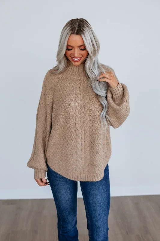 Kelce Cable Knit Sweater - Sand