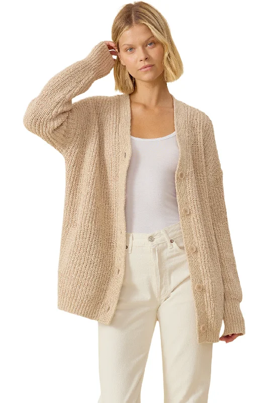 One Grey Day Ellie Cardigan in Oatmeal