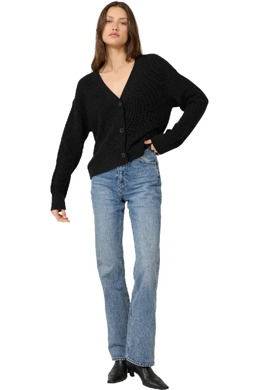 One Grey Day Orson Cardigan in Black