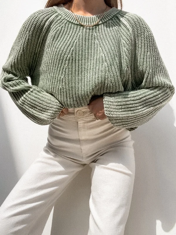 Cozy Season Knit Sweater in Olive