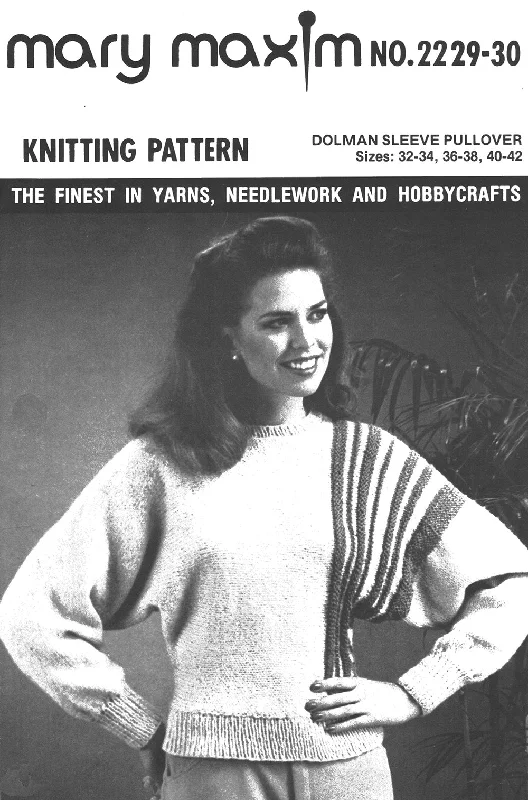 Dolman Sleeve Pullover Pattern