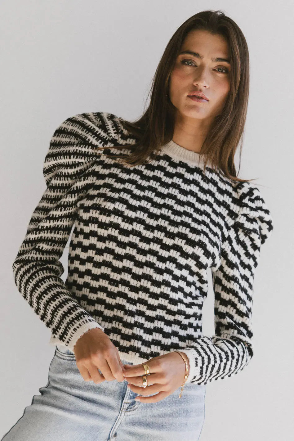 Dustin Knit Sweater in Black