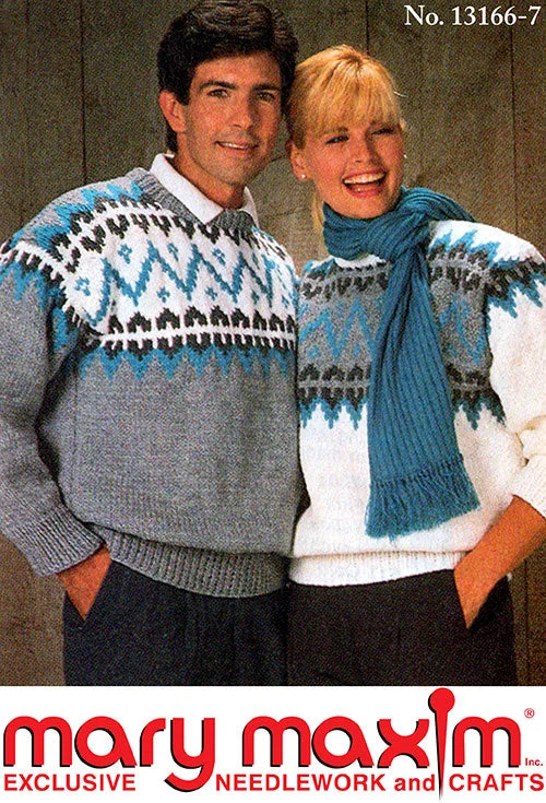 Fair Isle Panel Pullover Pattern