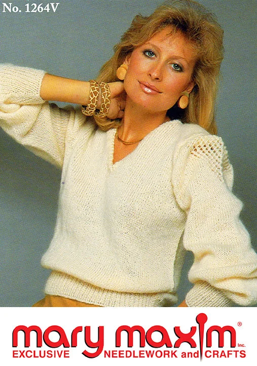 Fancy V-Neck Pullover Pattern