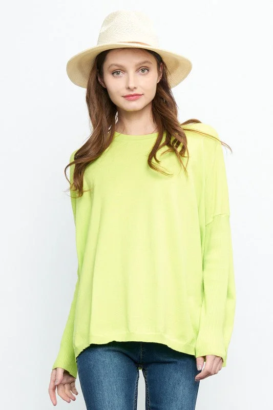 Neon Lime Knit Sweater