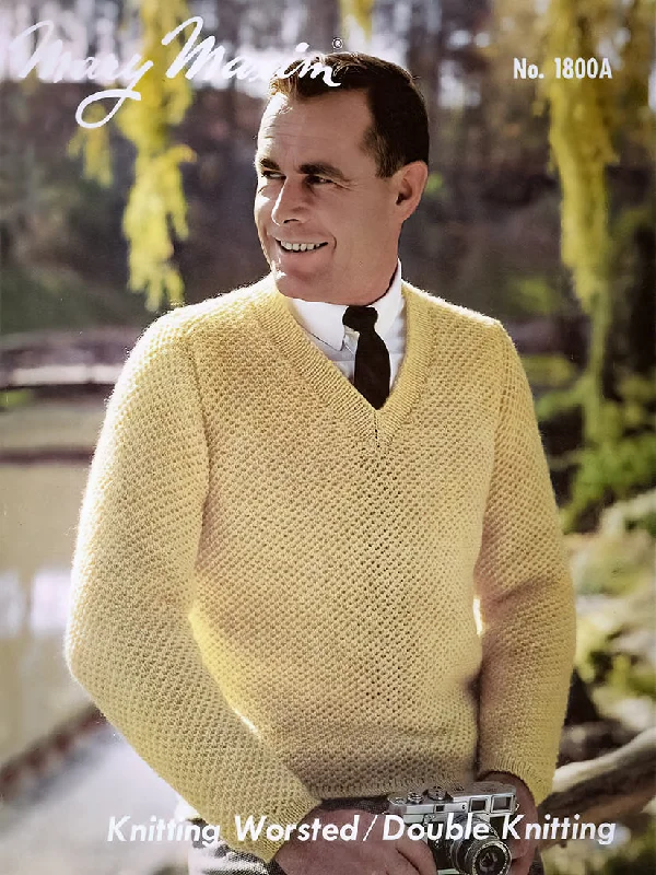 Men's V-Neck Pullover Pattern