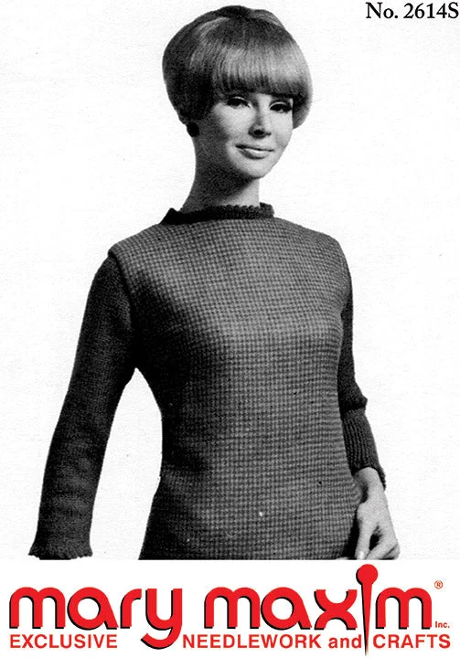 Picot Trim Pullover Pattern