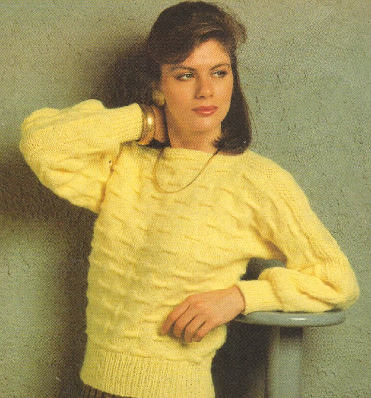 Raised Stitch Pullover Pattern