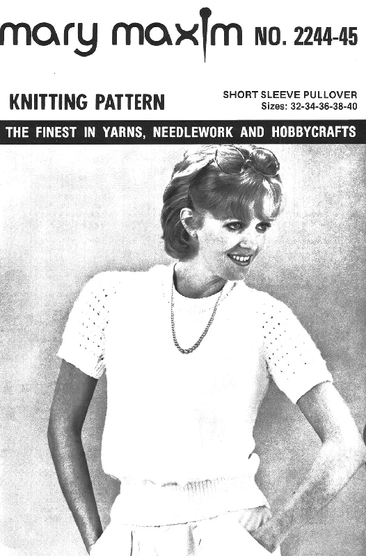 Short Sleeve Pullover Pattern