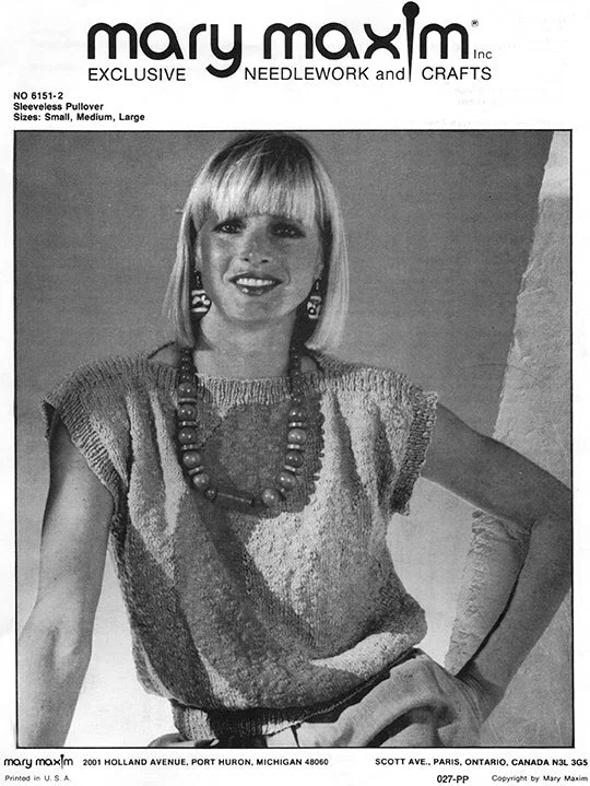 Sleeveless Pullover Pattern