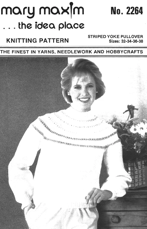 Striped Yoke Pullover Pattern