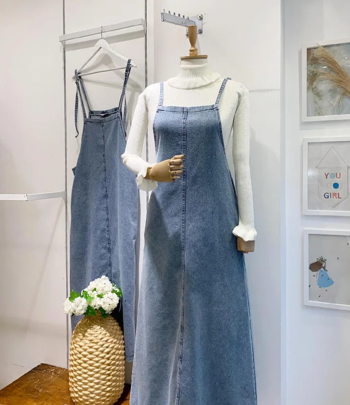 Denim Overall Dress