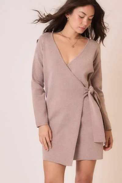 Hadlyn Wrap Sweater Dress