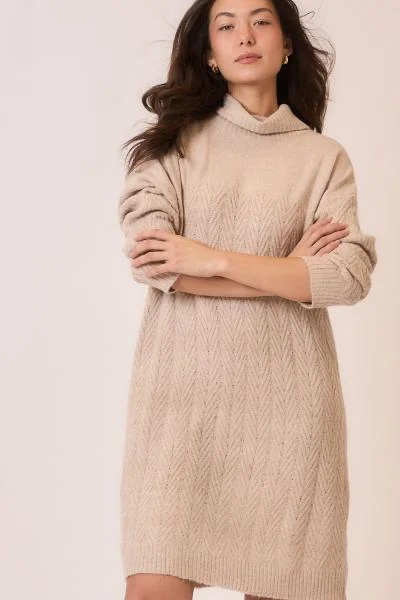 Herringbone Sweater Dress