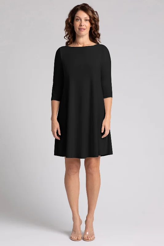 Nu Trapeze Dress | Black