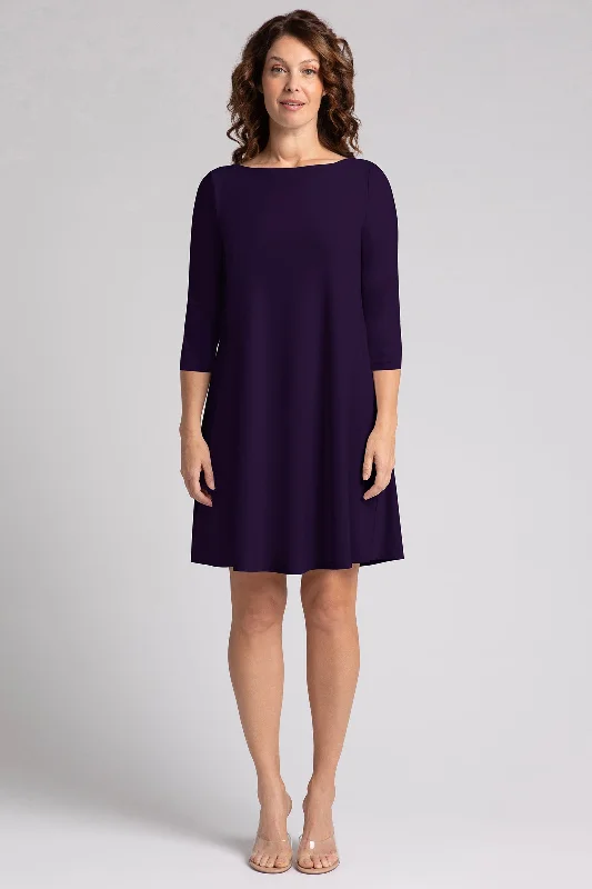 Nu Trapeze Dress | Blackberry