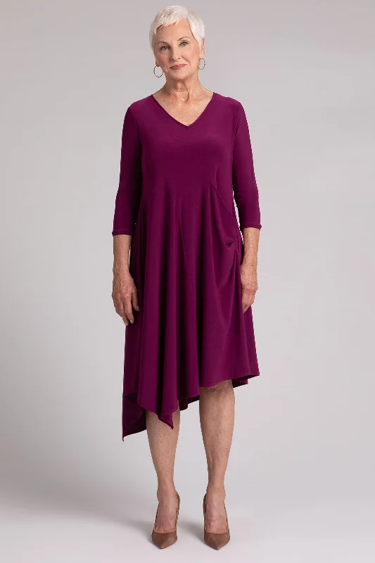 Slant Pocket Dress | Amaranth